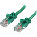 StarTech.com 6 ft Green Cat5e Snagless Patch Cable - 6 ft Category 5e Network Cable for Network Device - First End: 1 x RJ-45 Network - Male - Second End: 1 x RJ-45 Network - Male - Patch Cable - Gold Plated Connector - CM - 24 AWG - Green - 1 Each