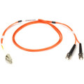 Black Box Fiber Optic Duplex Patch Network Cable - 9.80 ft Fiber Optic Network Cable for Network Device - First End: 2 x ST Network - Male - Second End: 2 x LC Network - Male - Patch Cable - OFNR - 50/125 &micro;m - Orange - 1 Each