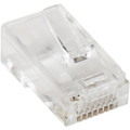 StarTech.com Cat5e RJ45 Stranded Modular Plug Connector - 50 Pkg - 50 / Pack - 1 x RJ-45 Network Male - Clear