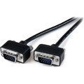 StarTech.com 10ft LP Monitor VGA Cable - 10 ft VGA Video Cable for Monitor, Notebook, Video Device - First End: 1 x 15-pin HD-15 - Male - Second End: 1 x 15-pin HD-15 - Male - Extension Cable - Black - 1 Each