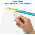 Avery&reg; Index Maker Index Divider - 125 x Divider(s) - Print-on Tab(s) - 5 - 5 Tab(s)/Set - 8.5" Divider Width x 11" Divider Length - 3 Hole Punched - White Paper Divider - Multicolor Paper Tab(s) - 25 / Box