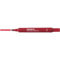 Carter's Permanent Markers - Large Desk-Style Size - Chisel Marker Point - Red Ink - 1 Each