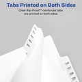Avery&reg; Index Divider - 25 x Divider(s) - Side Tab(s) - Exhibit M - 1 Tab(s)/Set - 8.5" Divider Width x 11" Divider Length - Legal - 8.50" Width x 11" Length - White Paper Divider - 20% Recycled - 25 / Pack