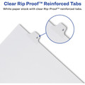 Avery&reg; Index Divider - 25 x Divider(s) - Side Tab(s) - Exhibit S - 1 Tab(s)/Set - 8.5" Divider Width x 11" Divider Length - Legal - 8.50" Width x 11" Length - White Paper Divider - 20% Recycled - 1
