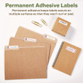 Ecofriendly Permanent File Folder Labels, 0.66 X 3.44, White, 30/sheet, 50 Sheets/pack