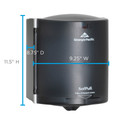 SofPull Centerpull Regular Capacity Paper Towel Dispenser - Center Pull Dispenser - 324 x Sheet - 11.5" Height x 9.3" Width x 8.8" Depth - Translucent Smoke - Self-threading, Easy-to-load - 1 Each