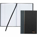 TOPS Royal Executive Business Notebooks - 96 Sheets - Spiral - 20 lb Basis Weight - 5 7/8" x 8 1/4" Sheet Size - White Paper - Gray Binding - Black, Gray Cover - Hard Cover, Ribbon Marker, Heavyweight, Index Sheet - 1 Each
