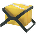 Deflecto X-Rack For Hanging Files - Letter/Legal, A4 - 25 File Capacity - Plastic - Black - 1 Each