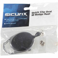 SICURIX Badge Holder - Matte Black, Multicolor - 1 Each