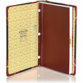 Wilson Jones Minute Book - 500 Sheet(s) - Letter - 8.50" x 11" Sheet Size - Black, Red, Gold Cover - 1 Each