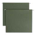 Box Bottom Hanging File Folders, Letter Size, Standard Green, 25/box - VISSMD64259