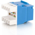 C2G Cat.5e RJ45 Keystone Jack - 1 Each - RJ-45 Network Female - Blue