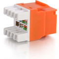 C2G CAT5e Keystone Jack - 1 - RJ-45 Network Female - Orange