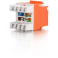 C2G CAT5e Keystone Jack - 1 - RJ-45 Network Female - Orange