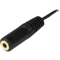StarTech.com Audio Cable - 12 ft Audio Cable - First End: 1 x Mini-phone Audio - Male - Second End: 1 x Mini-phone Audio - Female - Extension Cable - Black - 1 Each