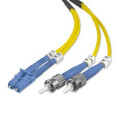 Belkin Singlemode Duplex Fiber Patch Cable ST-LC - 9.84 ft Fiber Optic Network Cable for Network Device - First End: 2 x LC/PC Network - Male - Second End: 2 x ST/PC Network - Male - Patch Cable - Duplex - 8.3/125 &micro;m - Yellow - 1 Each