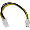 StarTech.com 8in ATX12V 4 Pin P4 CPU Power Extension Cable - For Power Supply - 8" Cord Length - ATX / ATX - 1 Each