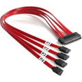 StarTech.com 50cm SAS Cable - SFF-8484 to 4x SATA - 1.64 ft SAS/SATA Data Transfer Cable for SAS Controller - First End: 1 x 32-pin SFF-8484 SAS - Second End: 4 x 7-pin SATA - 26 AWG - Red - 1 Each