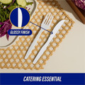 Genuine Joe Heavyweight Disposable Knives - Disposable - White - 100 / Box