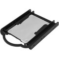 StarTech.com Drive Bay Adapter for 3.5" SATA/600, Serial Attached SCSI (SAS), U.2 Internal - Black - 1 x HDD Supported - 1 x SSD Supported - 1 x Total Bay - 1 x 2.5" Bay - Plastic