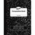 Pacon Composition Book - 60 Sheets - Wide Ruled Front Ruling - 0.37" Ruled - 7 1/2" x 9 3/4" Sheet Size - Black Marble Cover - 72 / Carton