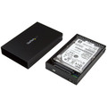 StarTech.com Drive Enclosure SATA/600 - USB 3.1 Micro-B Host Interface - UASP Support External - Black - 1 x HDD Supported - 1 x SSD Supported - 1 x Total Bay - 1 x 2.5" Bay - Aluminum