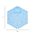 Wave 3d Urinal Deodorizer Screen, Cotton Blossom Scent, Blue, 10/box, 6 Boxes/carton