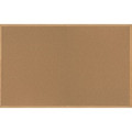 Bi-office Oak Frame Cork Bulletin Board - 48" Board Height x 72" Board Width - Natural Cork Surface - Self-healing, Durable, Resilient, Environmentally Friendly - Oak Medium Density Fiber (MDF) Frame - 1 Each