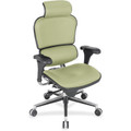 Eurotech Ergohuman Leather Executive Chair - Sage Seat Color - Vinyl, Leather, Fabric Seat Material - Sage Back Color - Vinyl, Fabric, Leather Back Material - 5-star Base - 1 Each
