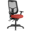 Eurotech Executive Chair - Fabric Seat Material - High Back - Canyon Red Rock - Vinyl - 1 Each