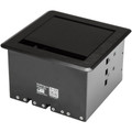 StarTech.com Cable Access Box - Cable Box - Black - 5.80" Length - Steel, Aluminum - 1 Each