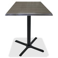 Holland Bar Stools Utility Table Top - Charcoal Square Top - 36" Table Top Length x 36" Table Top Width - 2 / Carton