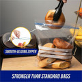 Genuine Joe Food Storage Bags - 1 gal Capacity - 11" Length x 10.56" Width x 1.75 mil (44 Micron) Thickness - Zipper Closure - Clear - Food, Beef, Poultry, Vegetables, Seafood - 40 / Box