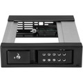 StarTech.com Drive Bay Adapter for 5.25" Serial Attached SCSI (SAS), SATA/600 - Serial ATA/600 Host Interface Internal - Black - 1 x HDD Supported - 1 x Total Bay - 1 x 3.5" Bay - Aluminum