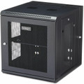 StarTech.com 12U Wall-Mount Server Rack Cabinet - 19.7 in. Deep - Hinged - For Server, LAN Switch, Patch Panel - 12U Rack Height19.70" Rack Depth - Wall Mountable - Black - Steel, Steel Mesh - 198.42 lb Static/Stationary Weight Capacity