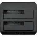 StarTech.com Drive Dock SATA/600 - USB 3.1 Type B Host Interface - UASP Support External - Black - Hot Swappable Bays - 2 x HDD Supported - 2 x SSD Supported - 2 x Total Bay - 2 x 2.5"/3.5" Bay - Plastic, Aluminum