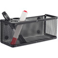 Onyx Mesh Magnetic Marker Basket - 3" Height x 8" Width x 3.25" Depth - Sturdy - Black - Steel, Mesh - 1 Each