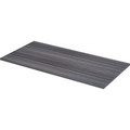 Lorell Relevance Series Tabletop - 59.9" Width x 29.5" Depth x 1" Thickness Table Top - Straight Edge - Finish: Charcoal, Laminate - 1 Each