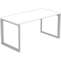Lorell Relevance Series Desk-height Side Leg Frame - 29.1" Height x 28.5" Width - Finish: Silver - 1 Each