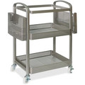 Lorell Mobile File Cart - 12.50" Length x 22.40" Width x 25.25" Height - Metal Frame - Champagne Gold - 1 Each