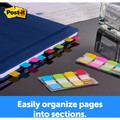 Post-it&reg; Easy Dispenser Tabs - 40 Tab(s) - 0.63" Tab Width - Self-adhesive - Pink, Purple, Yellow, Blue Tab(s) - 40 / Pack