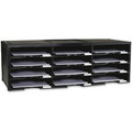 Storex 12-compartment Organizer - 6000 x Sheet - 12 Compartment(s) - Compartment Size : 9.50" x 12" - 10.50" Height x 14.13" Width31.38" Length - 100% Recycled - Black - Polystyrene - 1 Each