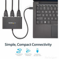 StarTech.com USB C to HDMI Multi-Monitor Adapter - 3-Port MST Hub - USB C Multi Monitor - 3840 × 2160 - 3 x HDMI Out - USB - Plastic