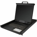 StarTech.com 8 Port Rackmount KVM Console for Server Rack - VGA KVM - 19in - 1U - 8 Computer(s) - 19" LCD - SXGA - 1280 x 1024 - 2 x PS/2 Port - 2 x USB - 1 x VGA - 9 - Daisy Chain - Keyboard - TouchPad - 1U High - PC - Black