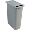 HSM Shred Disposal Bin - Tamper Proof Lid, Lockable Container - Gray