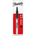 Sharpie Precision Permanent Marker - Fine Marker Point - Retractable - Black Ink - 6 / Box