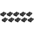 StarTech.com LC SFP Dust Covers - 10 Pack - Supports Network Switch, Fiber Optic Equipment - Durable, Dirt Resistant, Dust Resistant - Rubber - Black - 10 / Pack