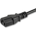StarTech.com Standard Power Cord - For Monitor, Computer - 125 V AC / 10 A - Black - 10 ft Cord Length - NEMA 5-15P / IEC 60320 C13 - North America - 1 Each
