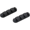 Bluelounge CableDrop Multi Cable Anchor for Multiple Cords - Cable Anchor - Black - 2.60" Length - 2 / Pack
