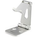 StarTech.com Universal Smartphone and Tablet Stand - Multi Angle - Foldable - Up to 13" Screen Support - 1.76 lb Load Capacity - 5.12" Height x 2.99" Width x 4.13" Depth - Desk - Aluminum - Silver